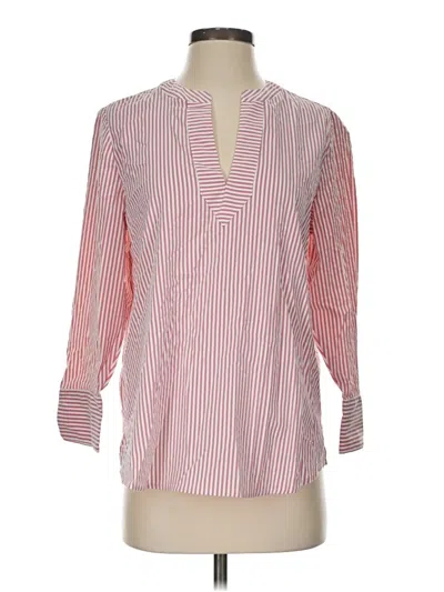 Pre-owned Vineyard Vines 3/4 Sleeve Blouse In Pink