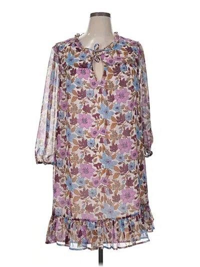 Pre-owned Vineyard Vines 3/4 Sleeve Blouse In Purple