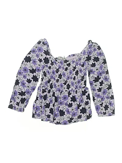 Pre-owned Vineyard Vines Kids' 3/4 Sleeve Blouse In Purple