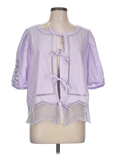 Vineyard Vines 3/4 Sleeve Blouse In Purple