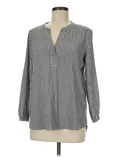 Pre-owned Vineyard Vines 3/4 Sleeve Blouse In Silver