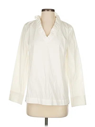 Pre-owned Vineyard Vines 3/4 Sleeve Blouse In White