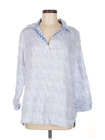 Pre-owned Vineyard Vines 3/4 Sleeve Button Down Shirt In Blue