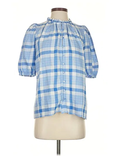 Pre-owned Vineyard Vines 3/4 Sleeve Button Down Shirt In Blue