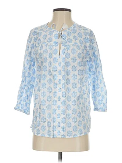 Pre-owned Vineyard Vines 3/4 Sleeve Button Down Shirt In Blue