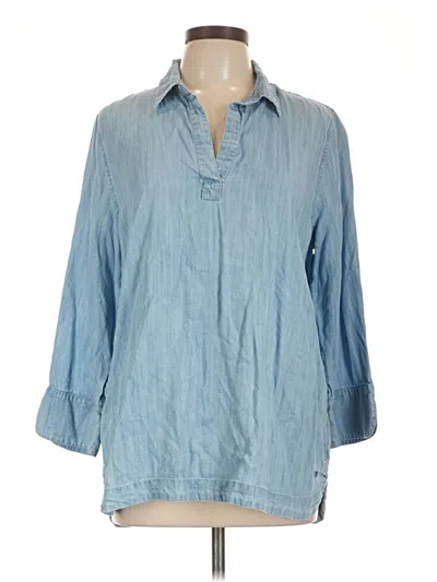 Pre-owned Vineyard Vines 3/4 Sleeve Button Down Shirt In Blue