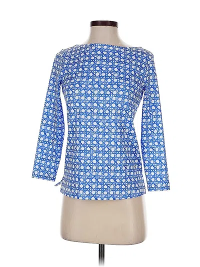 Vineyard Vines 3/4 Sleeve T-shirt In Blue