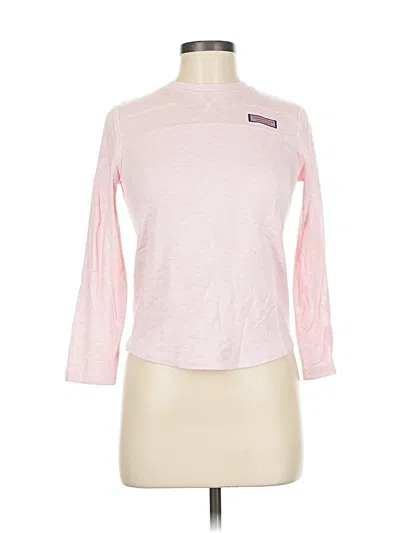 Pre-owned Vineyard Vines 3/4 Sleeve T-shirt In Pink