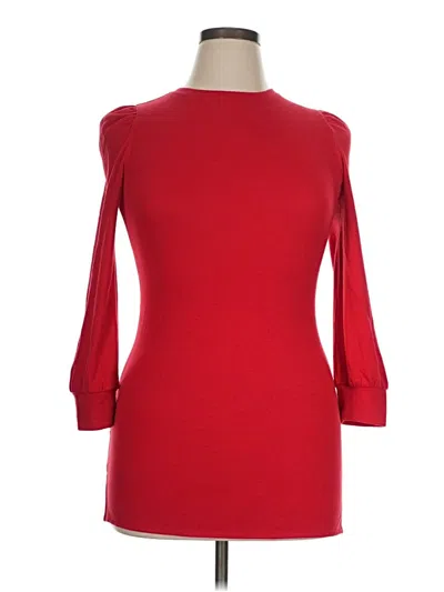 Pre-owned Vineyard Vines 3/4 Sleeve Top Red Boatneck Tops