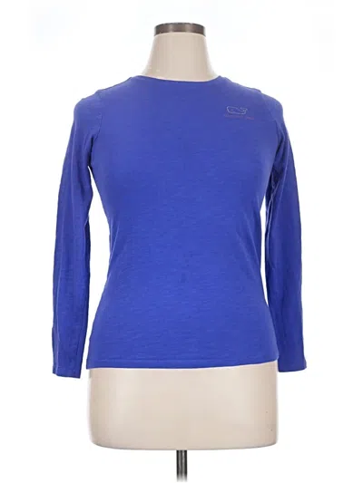 Pre-owned Vineyard Vines 3/4 Sleeve T-shirt In Blue