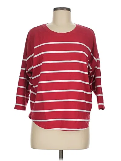 Pre-owned Vineyard Vines 3/4 Sleeve T-shirt In Burgundy