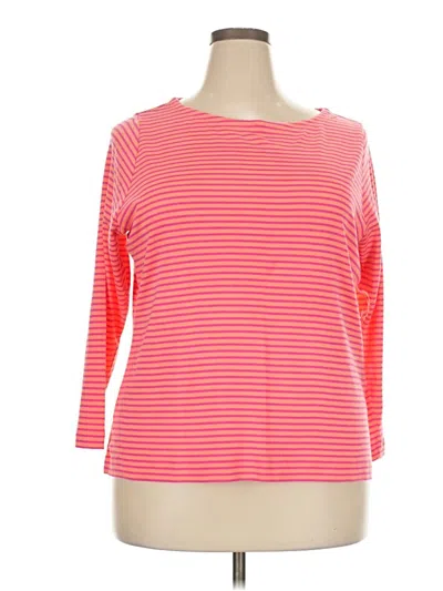 Pre-owned Vineyard Vines 3/4 Sleeve T-shirt In Pink