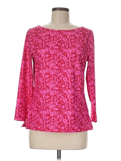 Pre-owned Vineyard Vines 3/4 Sleeve T-shirt In Pink