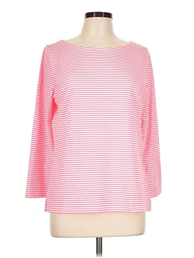 Pre-owned Vineyard Vines 3/4 Sleeve T-shirt In Pink