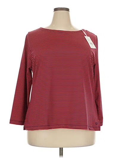 Vineyard Vines 3/4 Sleeve T-shirt In Red