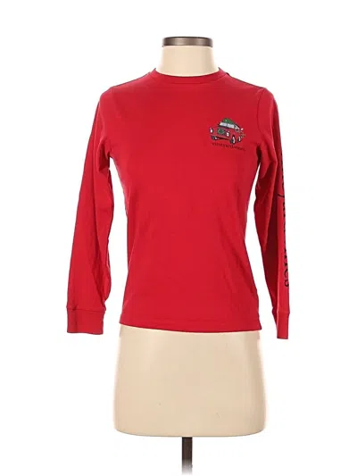 Pre-owned Vineyard Vines 3/4 Sleeve T-shirt In Red