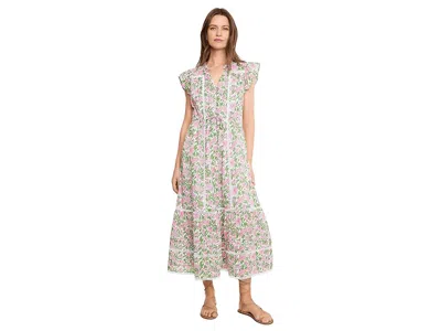 Vineyard Vines Abigail Dress Women's Dress White Cap Bayley: Lg In Green