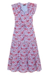 Vineyard Vines Abigail Floral Tie Waist Cotton Voile Dress