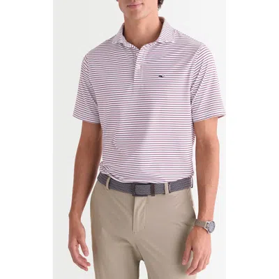 Vineyard Vines Air Tech Mesh Performance Polo In Pink