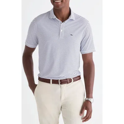 Vineyard Vines Air Tech Mesh Performance Polo In Black