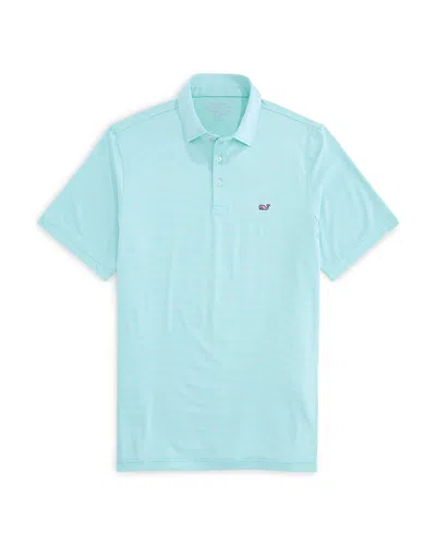 Vineyard Vines Anegada Stripe Sankaty Polo In Blue