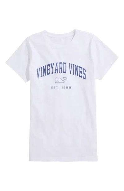 Vineyard Vines Arch Logo Graphic T-shirt In White Cap