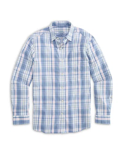 Vineyard Vines Beachcomber Plaid Performance Button-up Shirt In Blue