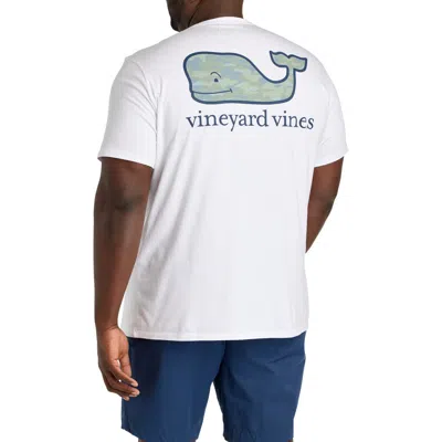 Vineyard Vines Big & Tall Camo Pocket T-shirt In White