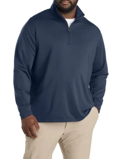 Vineyard Vines Big & Tall Clubhouse Performance 1/4-zip Pullover In Blue
