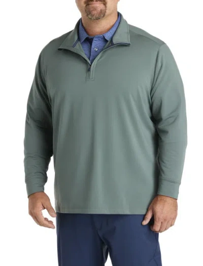 Vineyard Vines Big & Tall Clubhouse Performance 1/4-zip Pullover In Green