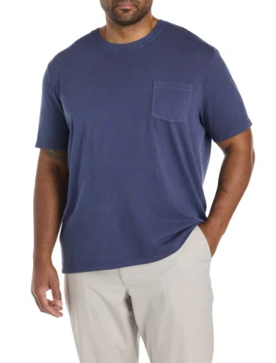 Vineyard Vines Big & Tall Garment-dyed Surf Pocket Tee In Blue