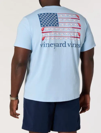 Vineyard Vines Big & Tall Golf Flag Pocket T-shirt In Blue
