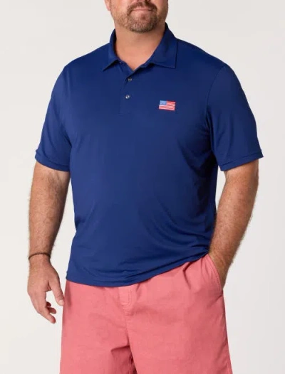 Vineyard Vines Big & Tall Golf Sankaty Polo Shirt In Blue