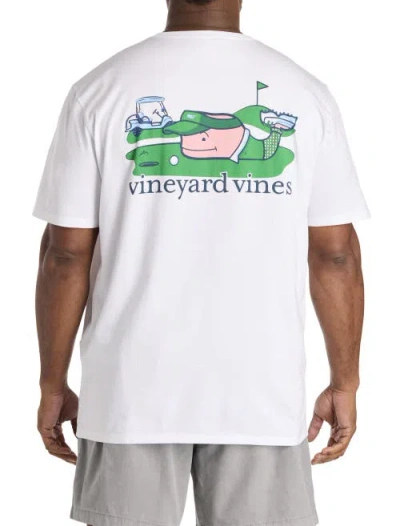Vineyard Vines Big & Tall Golfer Whale Graphic Pocket T-shirt In Green
