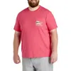 Vineyard Vines Big & Tall Lobster Bake Whale Graphic Tee In Pink