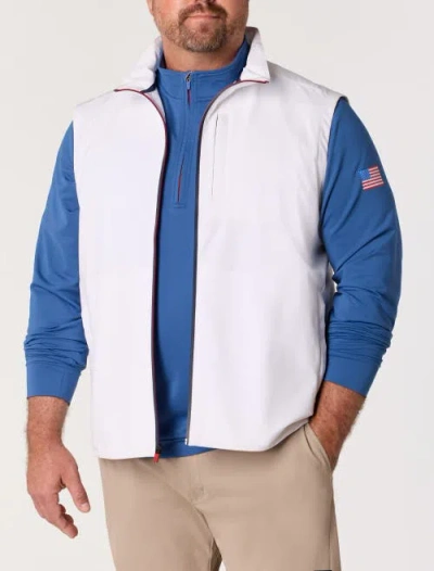 Vineyard Vines Big & Tall Mariner Soft Shell Performance Vest In White