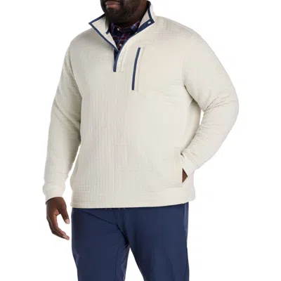 Vineyard Vines Big & Tall Quilted Navigator 1/4-snap Pullover In White
