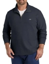 Vineyard Vines Big & Tall Saltwater 1/4-zip Pullover In Black
