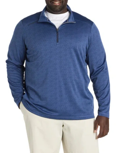 Vineyard Vines Big & Tall Sankaty 1/4-zip Pullover In Blue