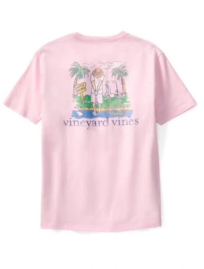 Vineyard Vines Big & Tall Water Hazard Graphic Tee In Pink