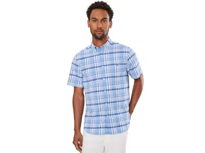 Vineyard Vines Bimini Plaid Featherweight Performance Short Sleeve Shirt Men's Clothing Moonshine: Sm In Multi