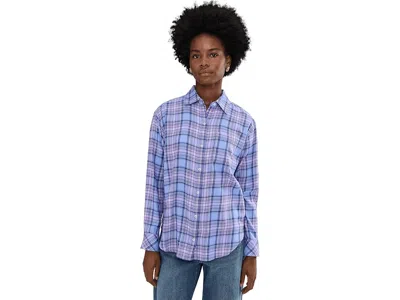Vineyard Vines Birdie Flannel Button-down In Blue