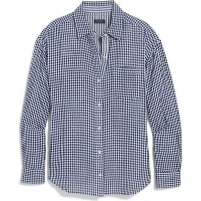 Vineyard Vines Birdie Gingham Cotton Button Down Shirt In Blue