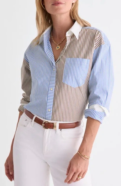 Vineyard Vines Birdie Stretch Cotton Button-up Shirt In Blue