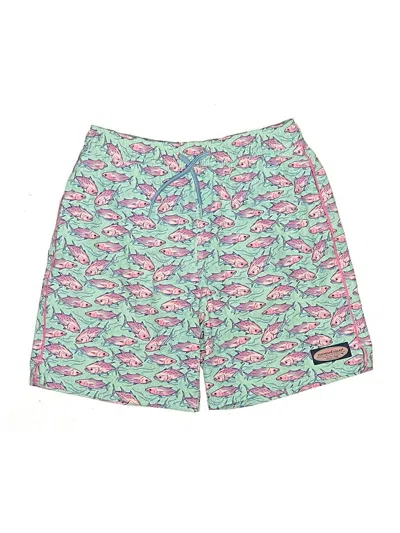 Pre-owned Vineyard Vines Board Shorts In Green