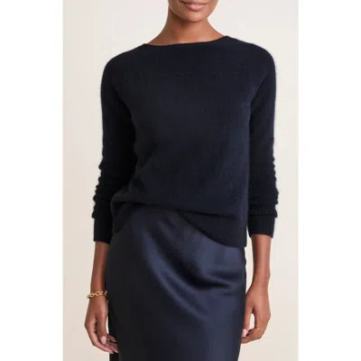 Vineyard Vines Bow Back Merino Wool Blend Sweater In Nautical Navy