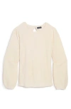 Vineyard Vines Bow Back Merino Wool Blend Sweater In Neutral