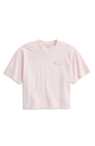 Vineyard Vines Boxy Graphic T-shirt In Pink