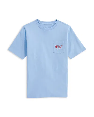 Vineyard Vines Boys' Fishing Whale Short-sleeve Pocket Tee - Little Kid In Blue