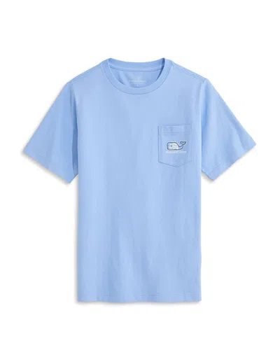 Vineyard Vines Boys' Keys Scene Whale Short Sleeved Pocket Tee - Big Kid In Blue